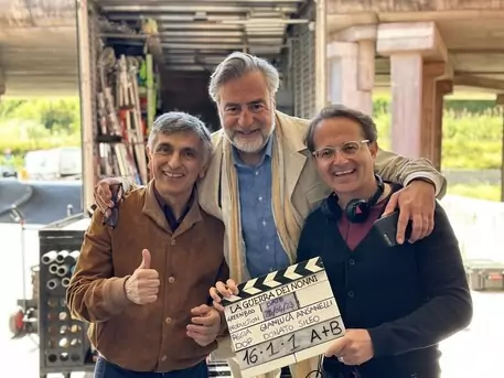 Featured image for “Salemme e Max Tortora sul set de La Guerra dei nonni”