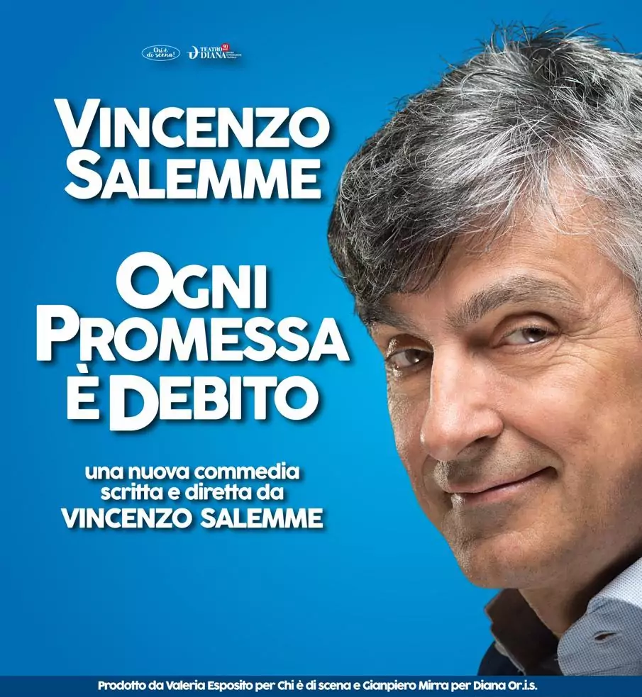 Featured image for “A breve inizia la tournée dell’inedita commedia “Ogni promessa è debito” scritta diretta ed interpretata da Vincenzo Salemme”