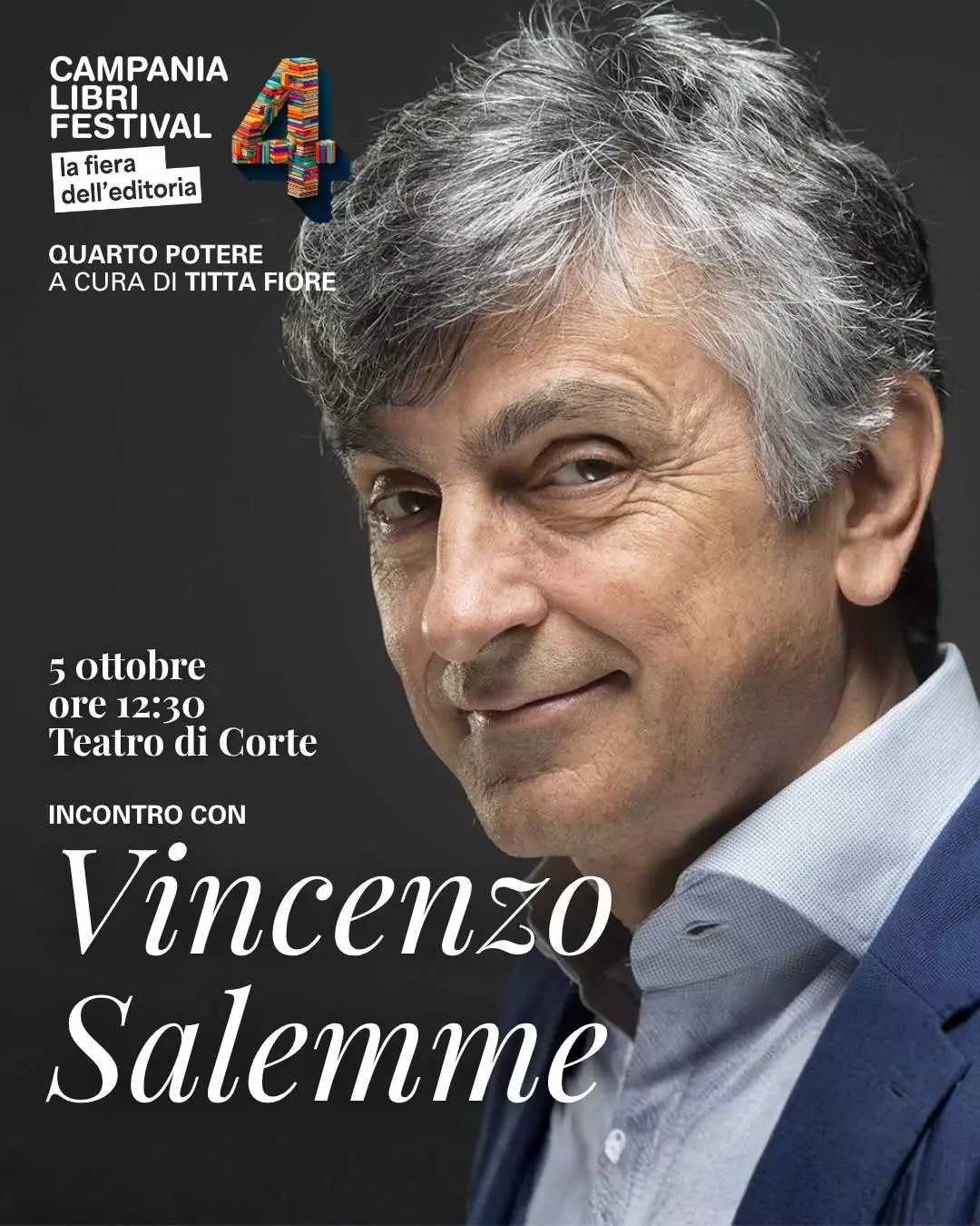 Featured image for “Domenica 5 ottobre alle 12:30 presso il Teatro di Corte di Palazzo Reale, incontro speciale con la giornalista Titta Fiore”